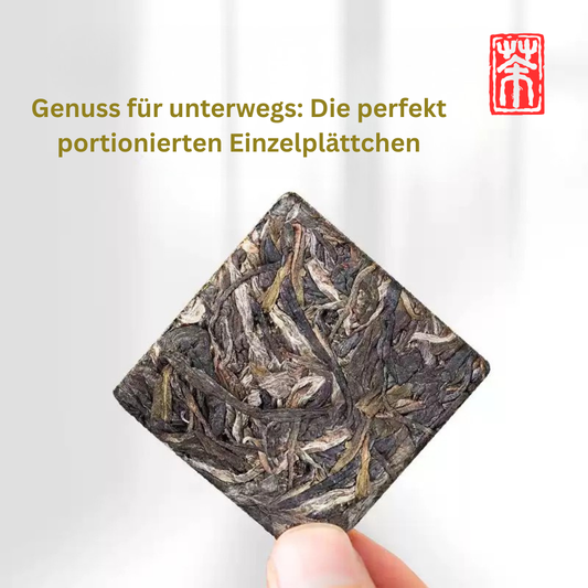 Ban Zhang Stil Gushu Sheng Pu-Erh Tee – Portionierte Premium Tee-Plättchen von alten Teebäumen (196g) | Jahrgang 2018